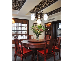 山語(yǔ)城三房一廳95㎡中式風(fēng)格裝修效果圖