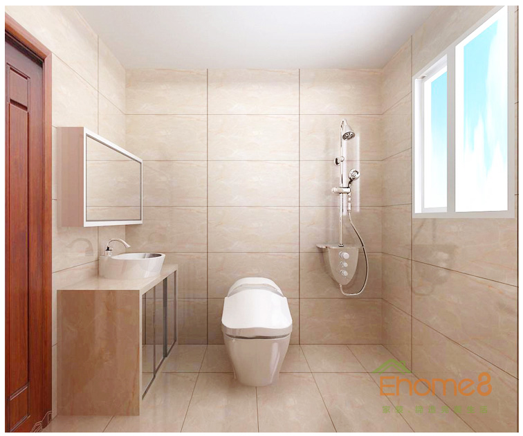 北大陽光衛生間裝修效果圖1