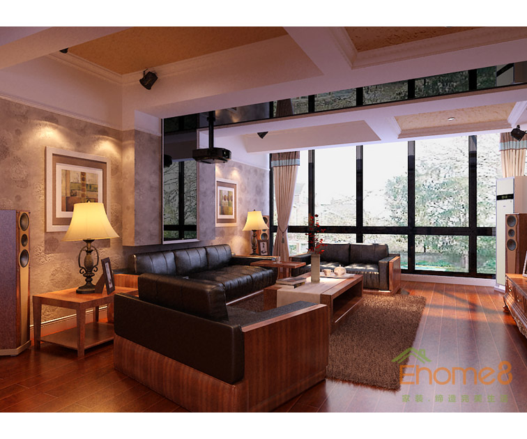 大城小院客廳沙發效果圖2