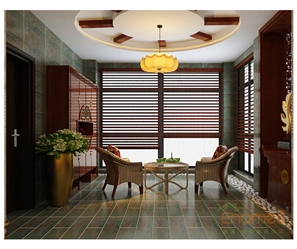 天鵝湖中式原木風(fēng)格裝修美圖