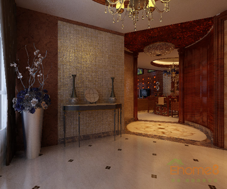 東城印象躍層客廳一角裝修效果圖