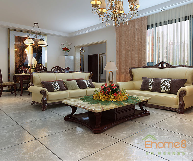 東郡躍層客廳全景圖裝修效果圖222