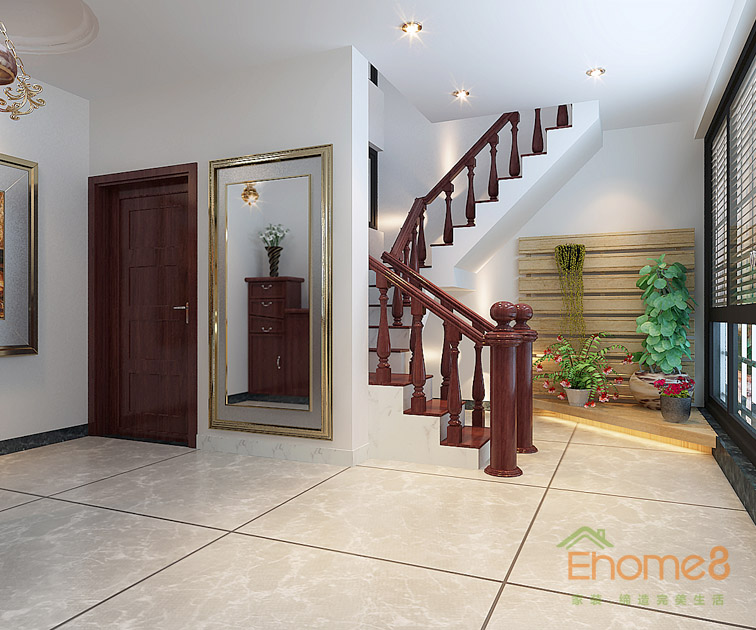 東郡躍層樓梯裝修效果圖