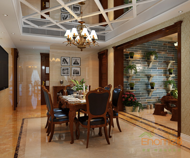 東郡三房一廳113平米客廳裝修效果圖5