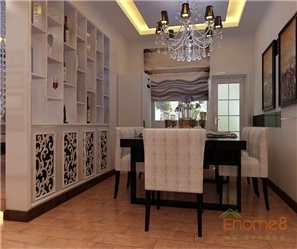 彩虹城歐式風(fēng)格78平米裝修效果圖