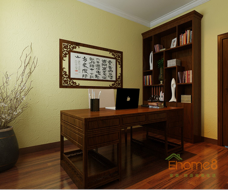 東南亞風(fēng)情書房裝修效果圖2