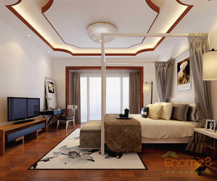 鳳嶺一號145平米四房兩廳歐式經典公主房裝修效果圖12