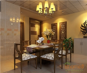 鳳起新都62平米田園風格簡潔裝修效果圖