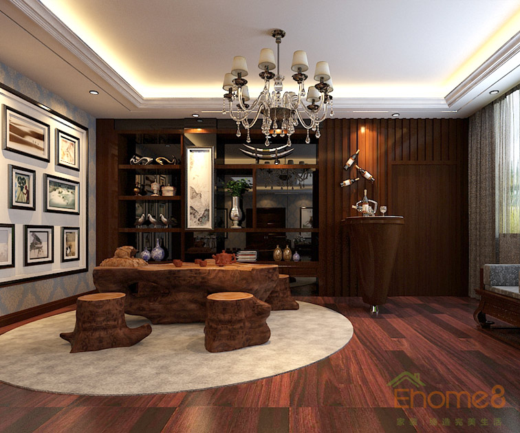 歐式豪華端重辦公室茶座裝修效果圖123