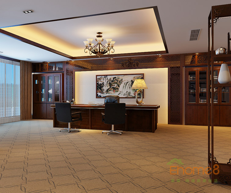 歐式氣派辦公室裝修效果圖1.jpg