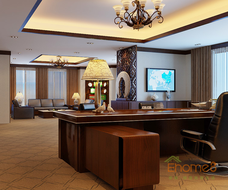 歐式氣派辦公室裝修效果圖12.jpg