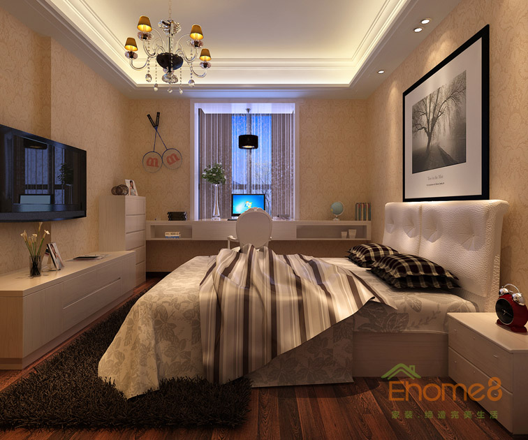 142㎡四房一廳法式風格臥室裝修效果圖22961