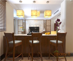 紫荊花園139㎡復(fù)式中式簡約風(fēng)格裝修效果圖