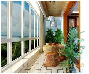 東南亞風(fēng)情陽臺(tái)裝修圖片